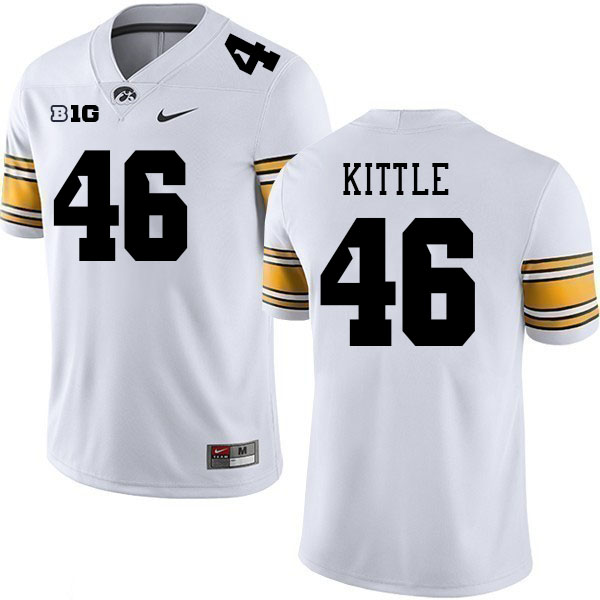 Iowa Hawkeyes #46 George Kittle College Football Jerseys Stitched Sale-White